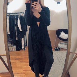 Express One Eleven Long Sleeve High/Low Tunic